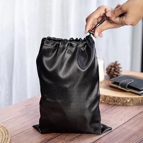 Miniatura 3 de PALTERWEAR Bolsas de satén con cordón para lencería, joyas, regalos, recuerdos de fiesta, dulces, golosinas o regalos de boda (8 x 11 pulgadas,