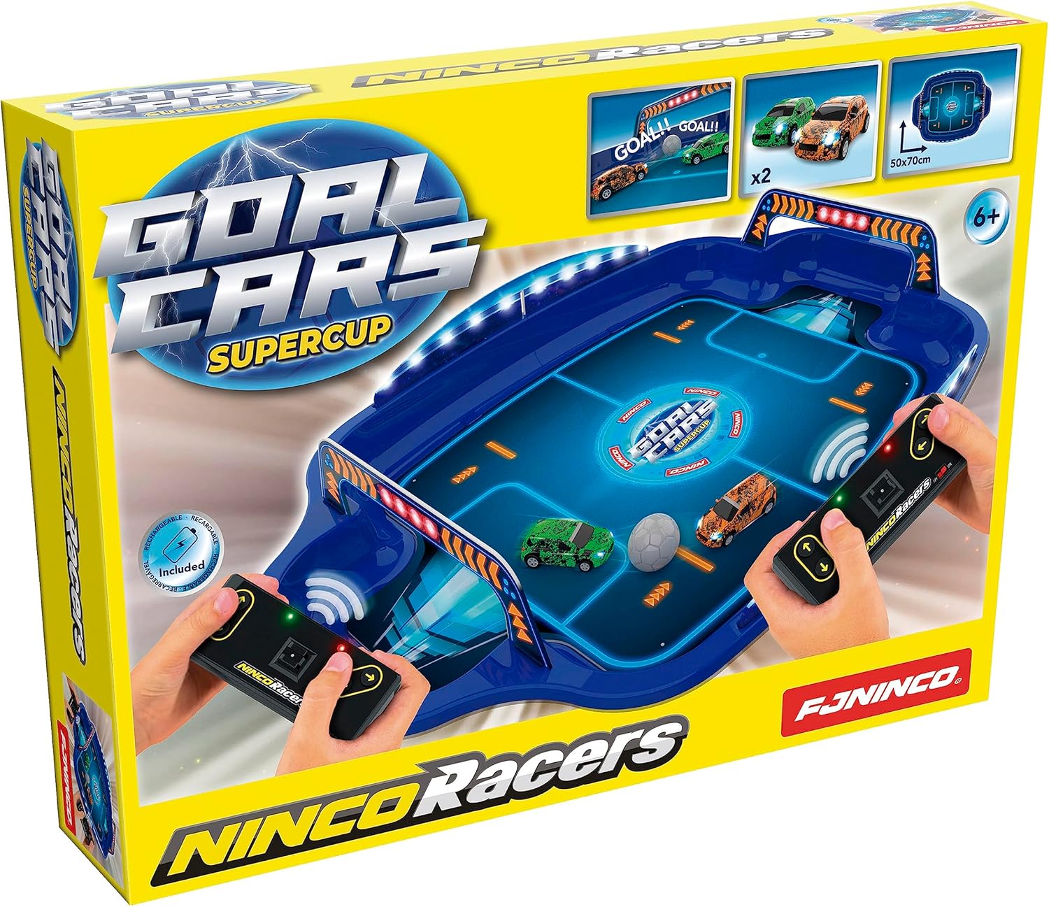 Juego Goalcars Supercup con 2 coches teledirigidos por 31,19€ (precio al tramitar pedido)
