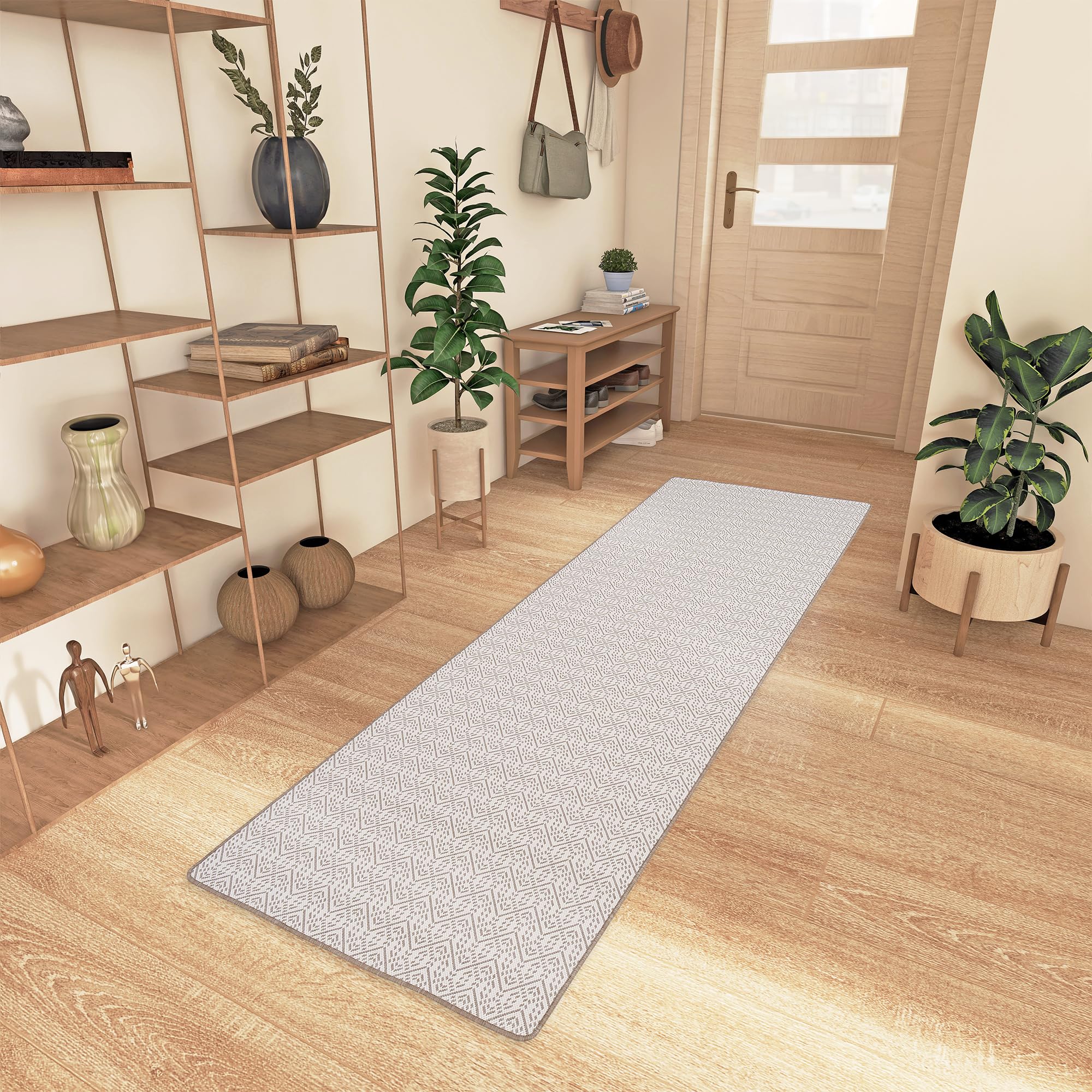 Snapstyle Tapis d’intérieur et d’extérieur Cape Cod Taupe Trend – Réversible, résistant aux UV et imperméable – Idéal pour Balcon, terrasse et Couloir