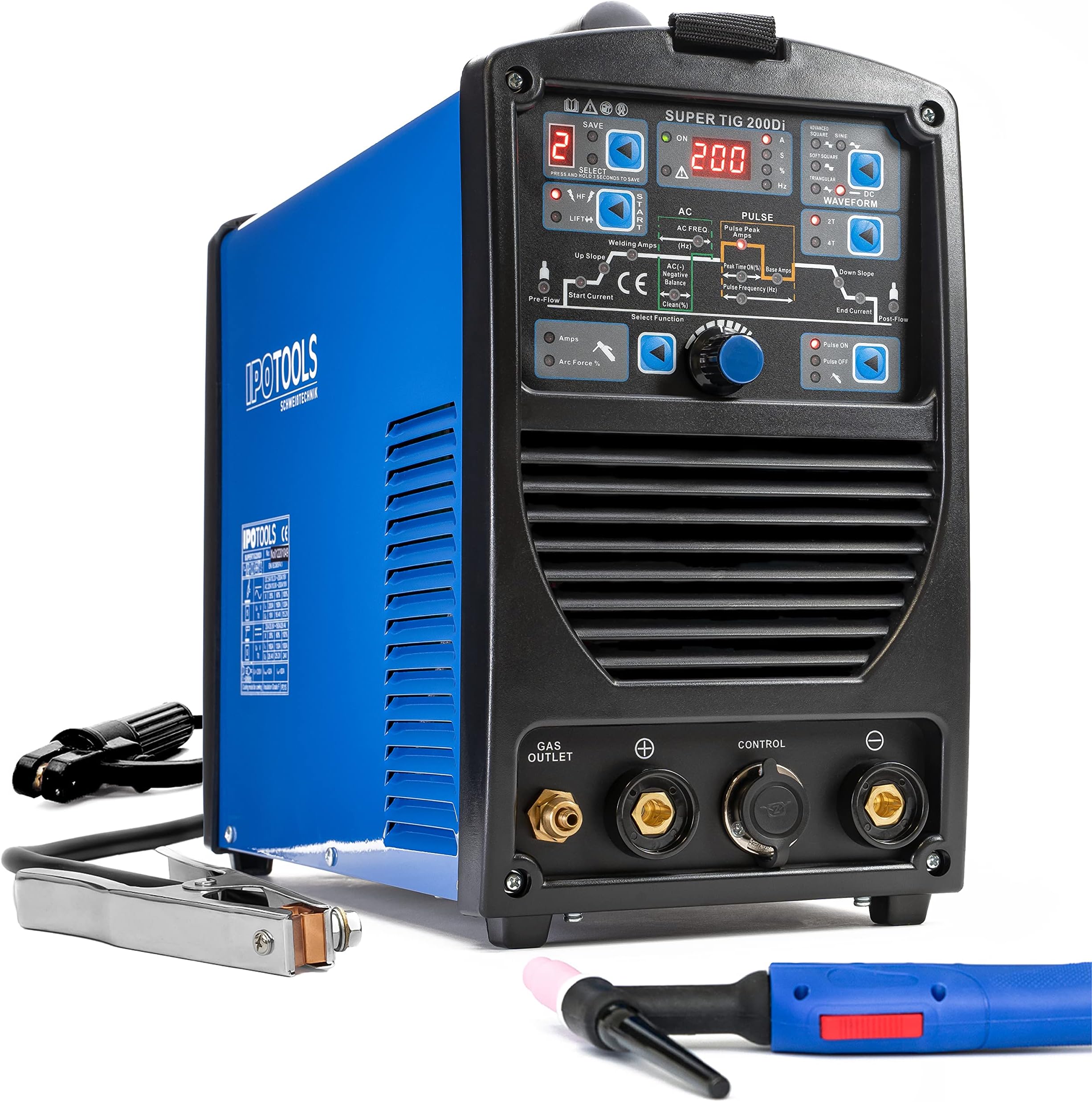 WELDINGER WIG-Schweißgerät WE 2030P ACDC pro - Inverter HF-Zündung zum ...