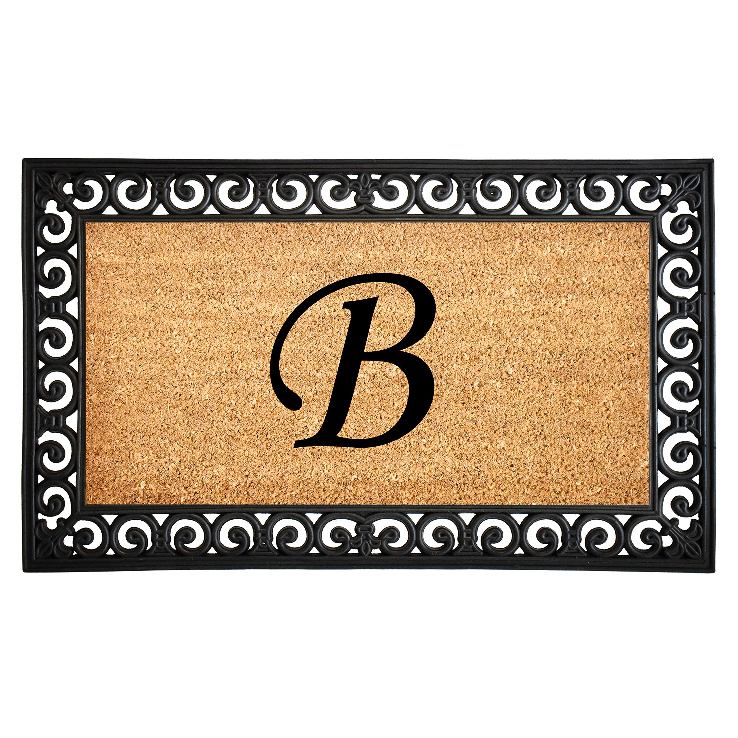Calloway Mills 104131830 Gabriel Monogram Doormat, 18" x 30" (Letter B)