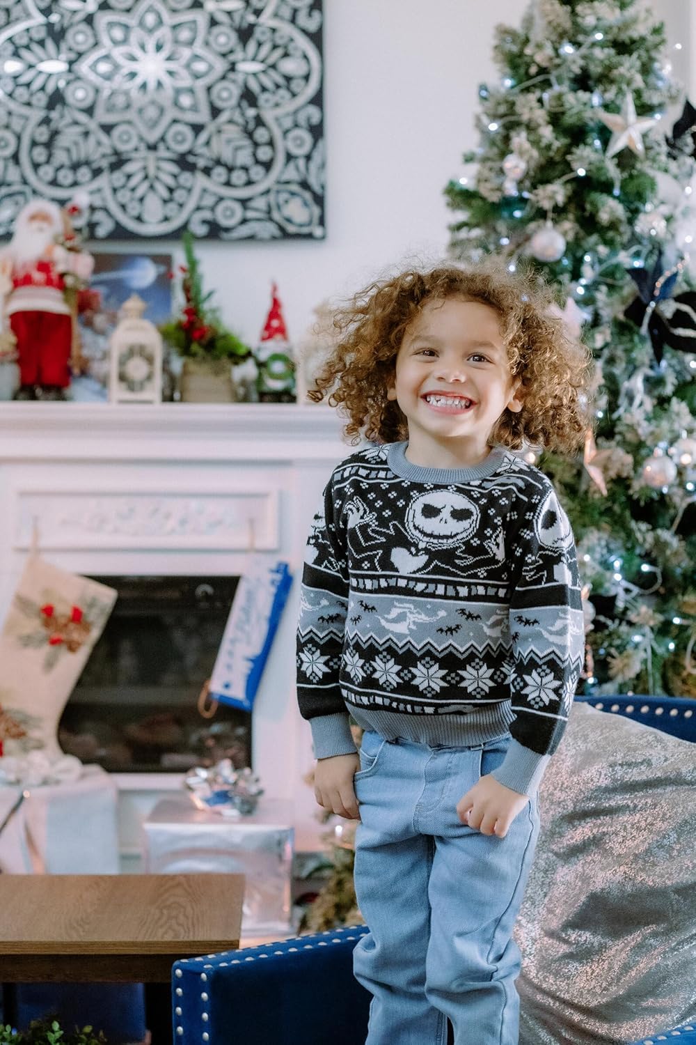Disney Nightmare Before Christmas Matching Family Sweater Toddler to Adult Sizes (2T - 2XL)