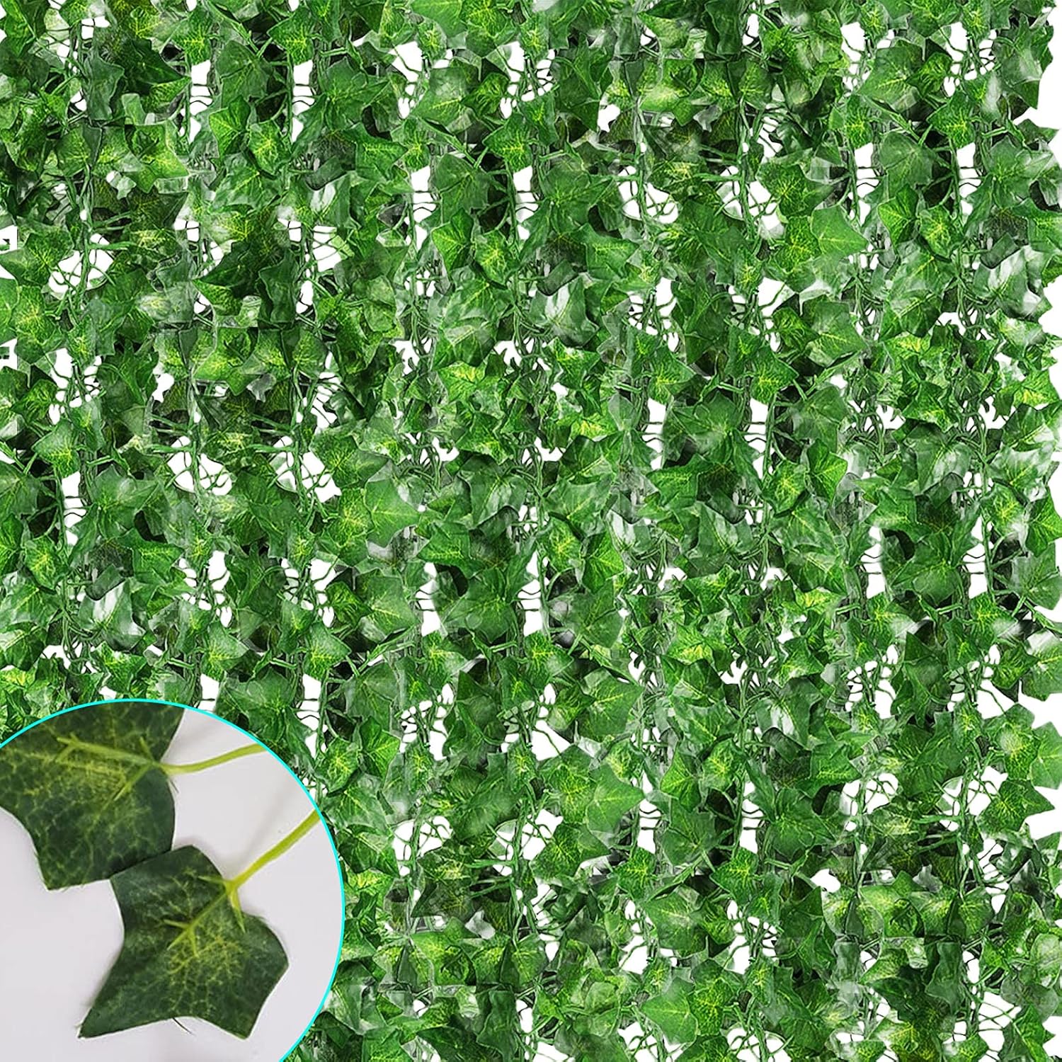 12 Pack Artificial Ivy, 84Ft Fake Ivy Vines Garland Hanging Artificial