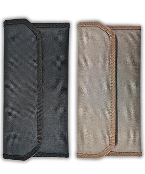 Ransh Car Document Holder or Two Wheeler Document Organizer, All Vehicle Document Organisers, Pack of 2 (Matte Black & Matte Brown)