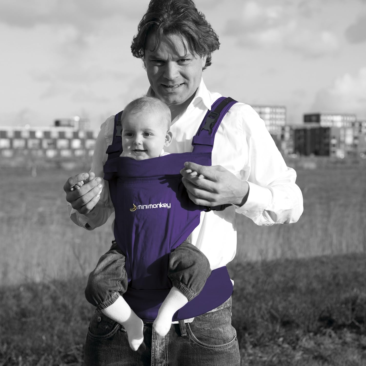 Minimonkey Porte Bebe Ergonomique Dynamic Gris 4 En 1 Amazon Fr Bebe Et Puericulture