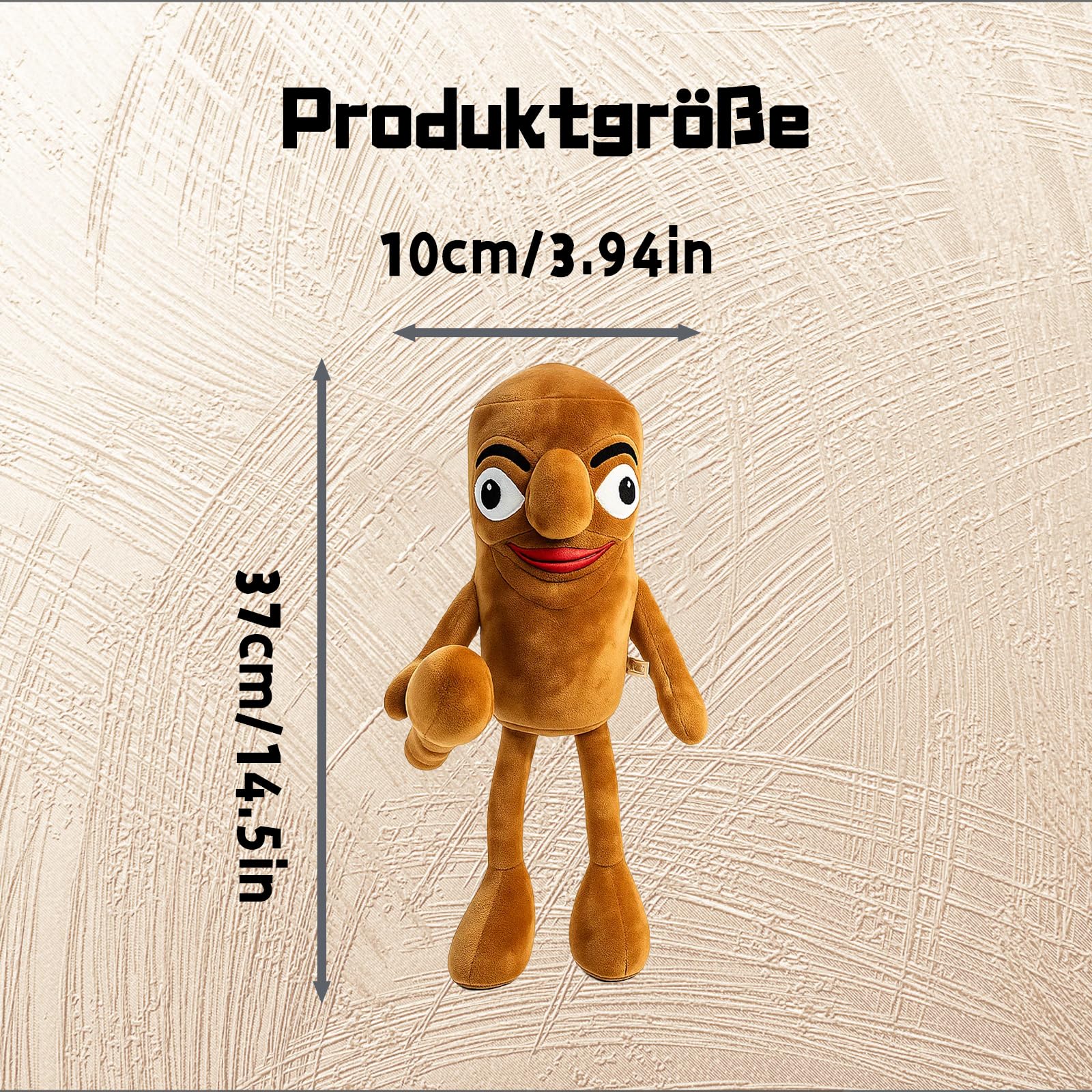 YQOPDEBD Brainrot Kuscheltier, Tung Tung Tung Sahur Figur, Italienische Brainrot Figuren, Weiches Plüschtier Für Zuhause Und Auto, Lustiges Geschenk Für Sammler - 2