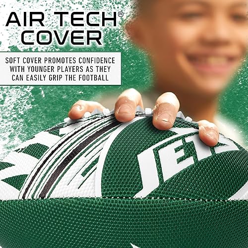 Vista 167 de Franklin Sports - Balones de fútbol americano juveniles de todos los equipos de la NFL, juego de balón infantil pequeño de 8.5 pulgadas + inflador