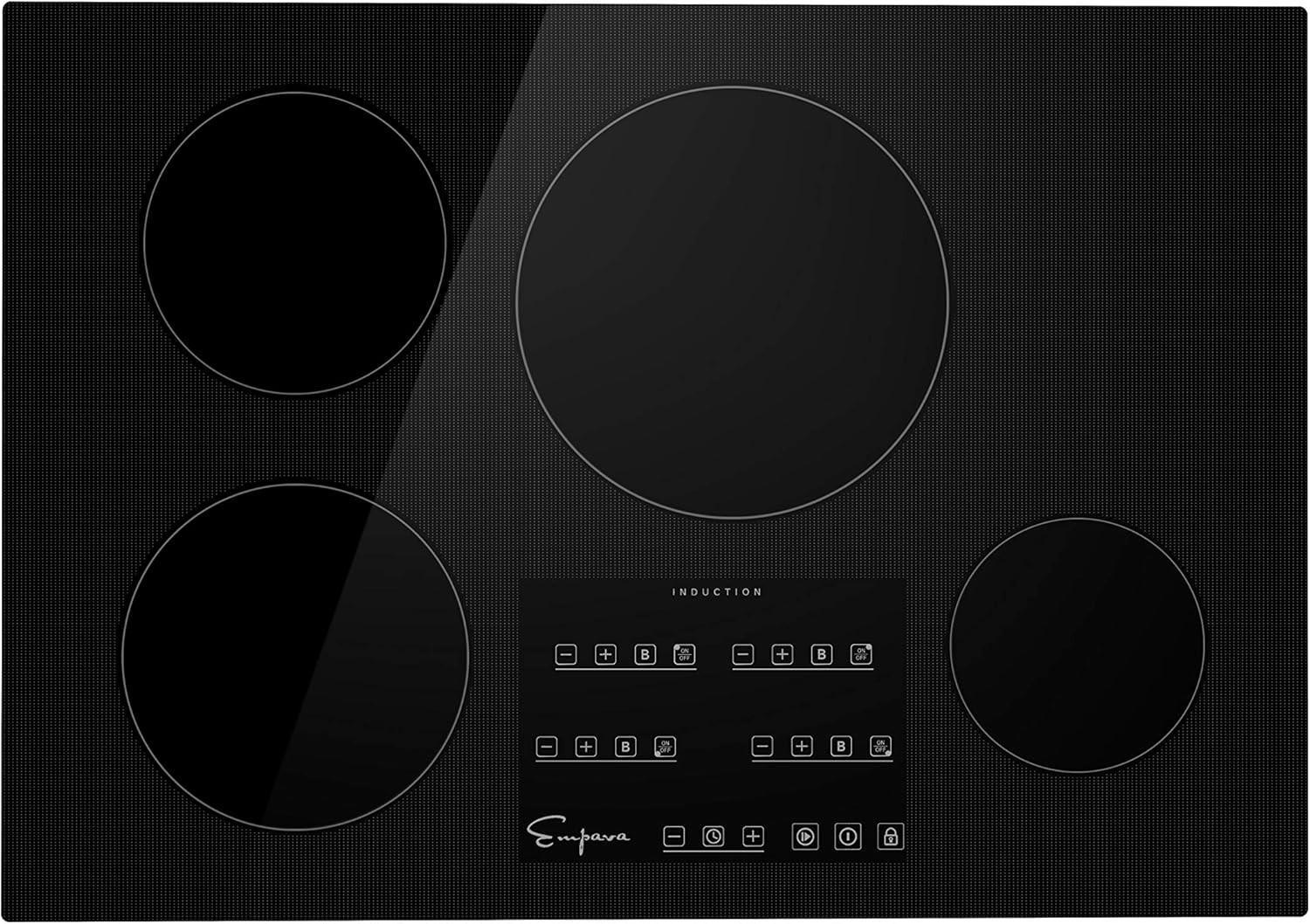 Empava 30” Induction Cooktop Electric Stove Black Vitro
