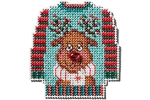 Mill Hill Ugly Sweater Christmas Beaded Counted Cross Stitch Ornament Kit