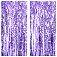 Vista 27 de KatchOn - Telón de fondo negro con flecos de 6.4 x 8 pies, extra grande, paquete de 2, telón de fondo de oropel negro para decoraciones de fiesta