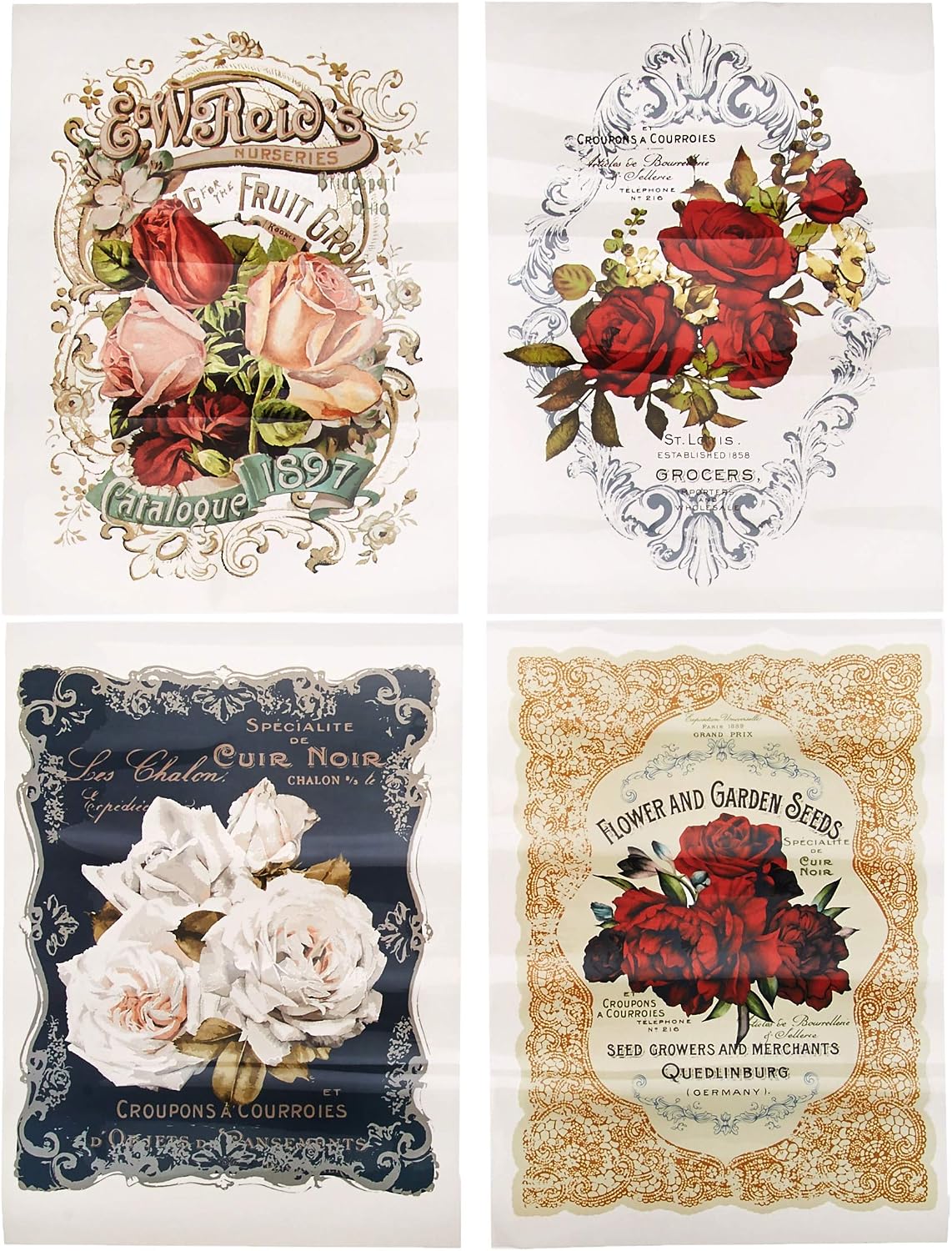 Prima Marketing Inc Redesign Transfer-Wild Roses, Mixed