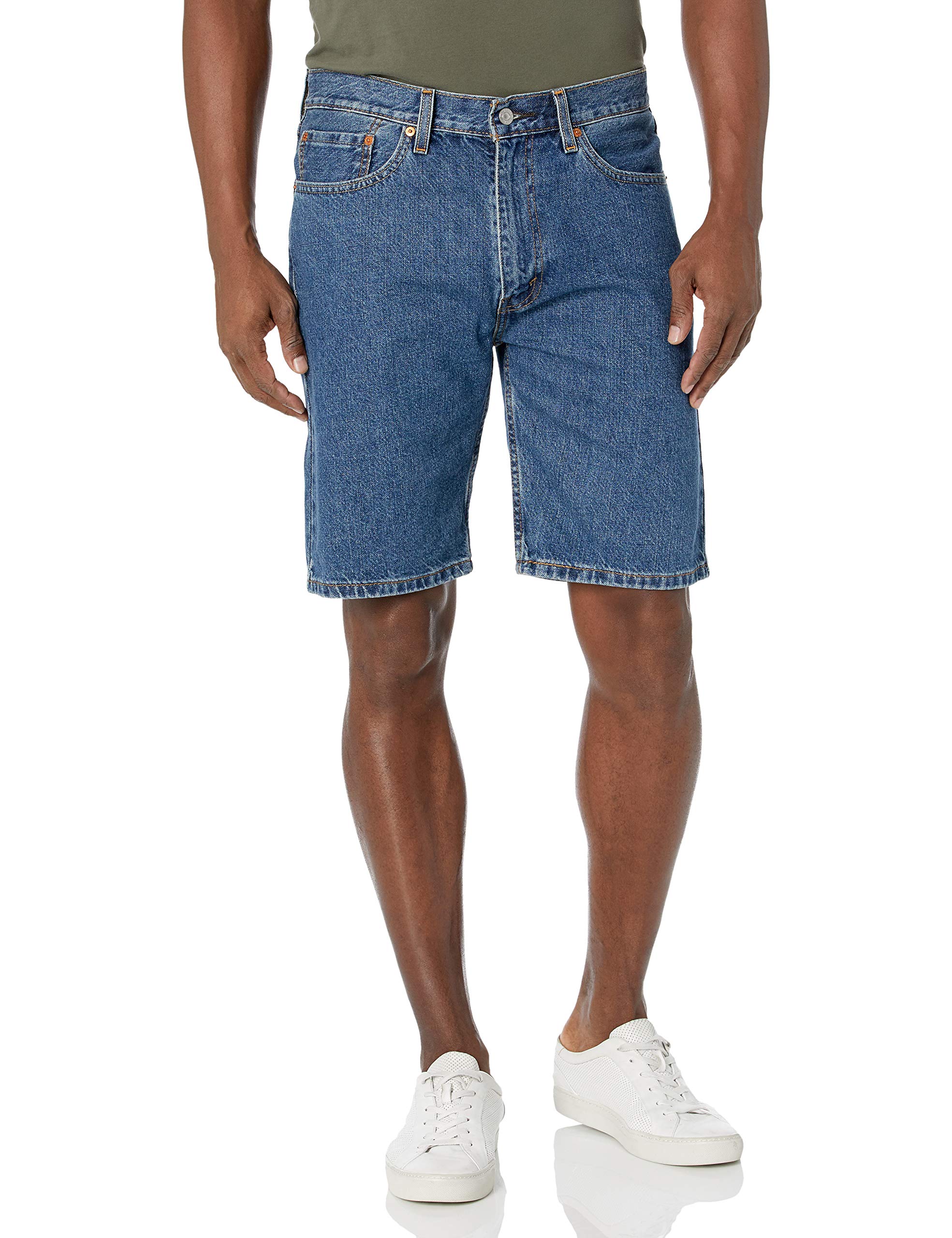 Levi's Men's 505 Regular Fit Short, Medium Stonewash, 42