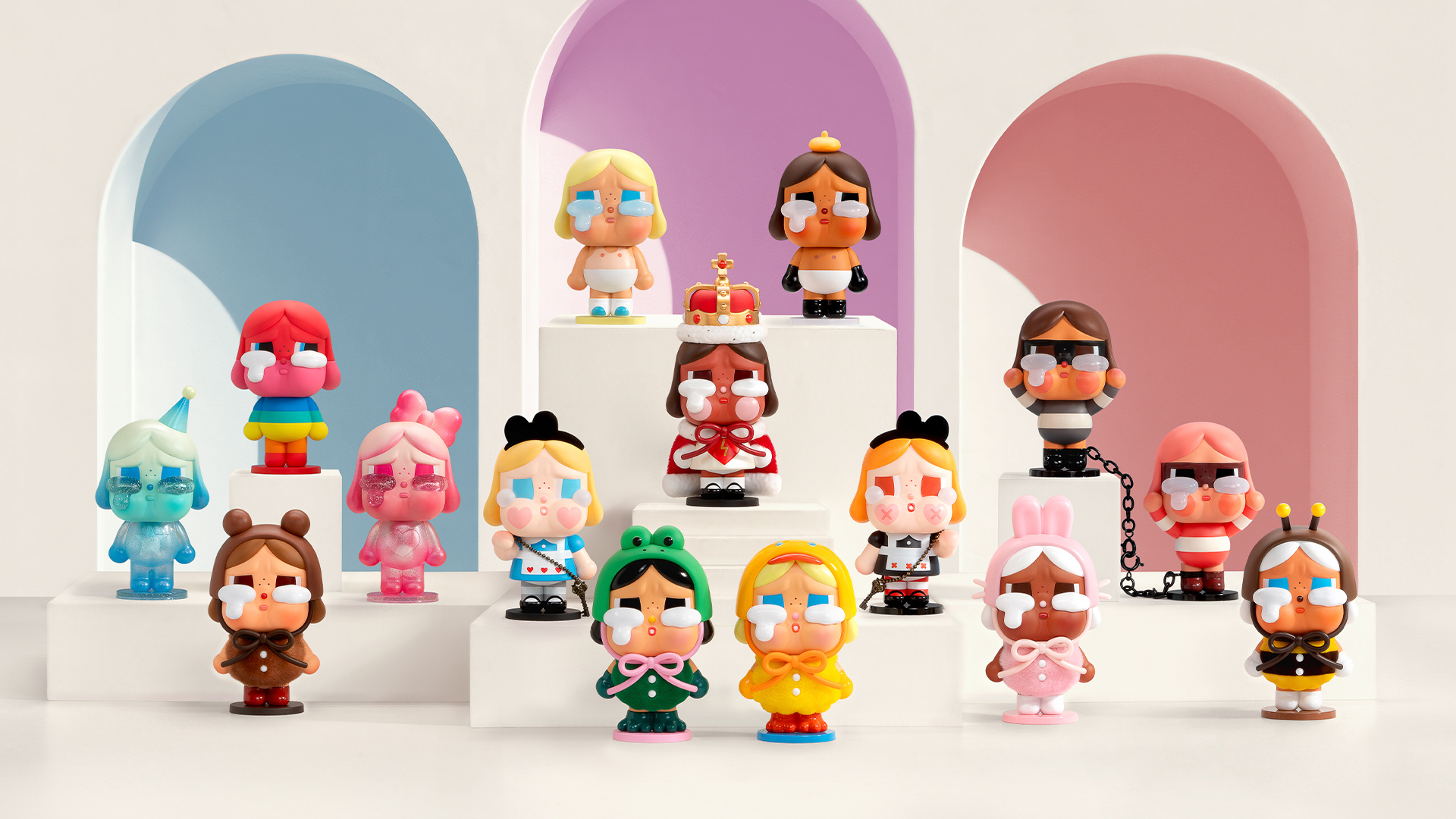 Amazon.com: POP MART Crybaby Crying Again Series Figures, Crybaby  