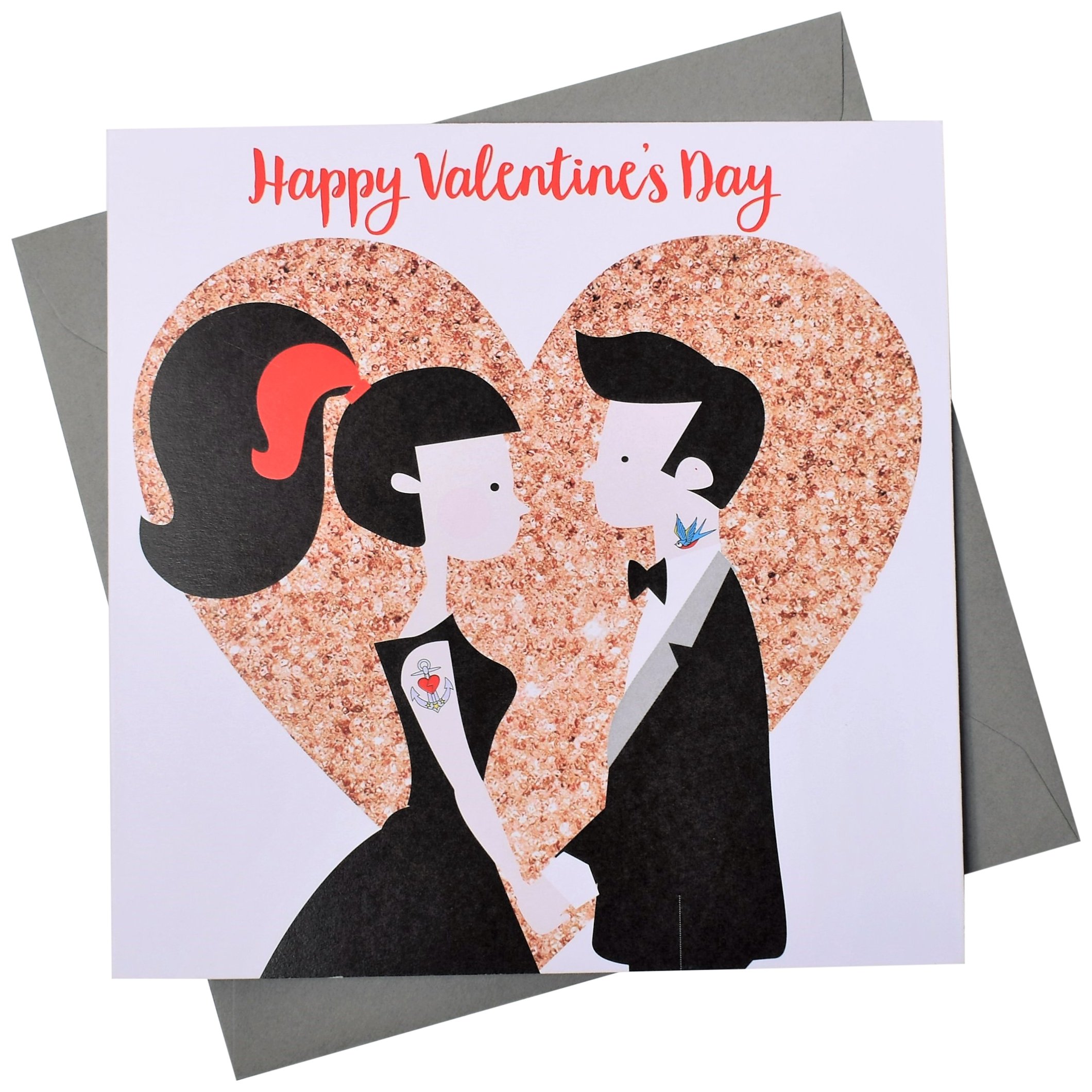 Claire Giles STAR001 "Tattooed Lovers" Greeting Card