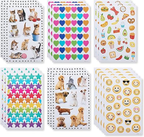 Miniatura 2 de American Greetings Calcomanías para niños, formas surtidas, animales y caras sonrientes (599 calcomanías)