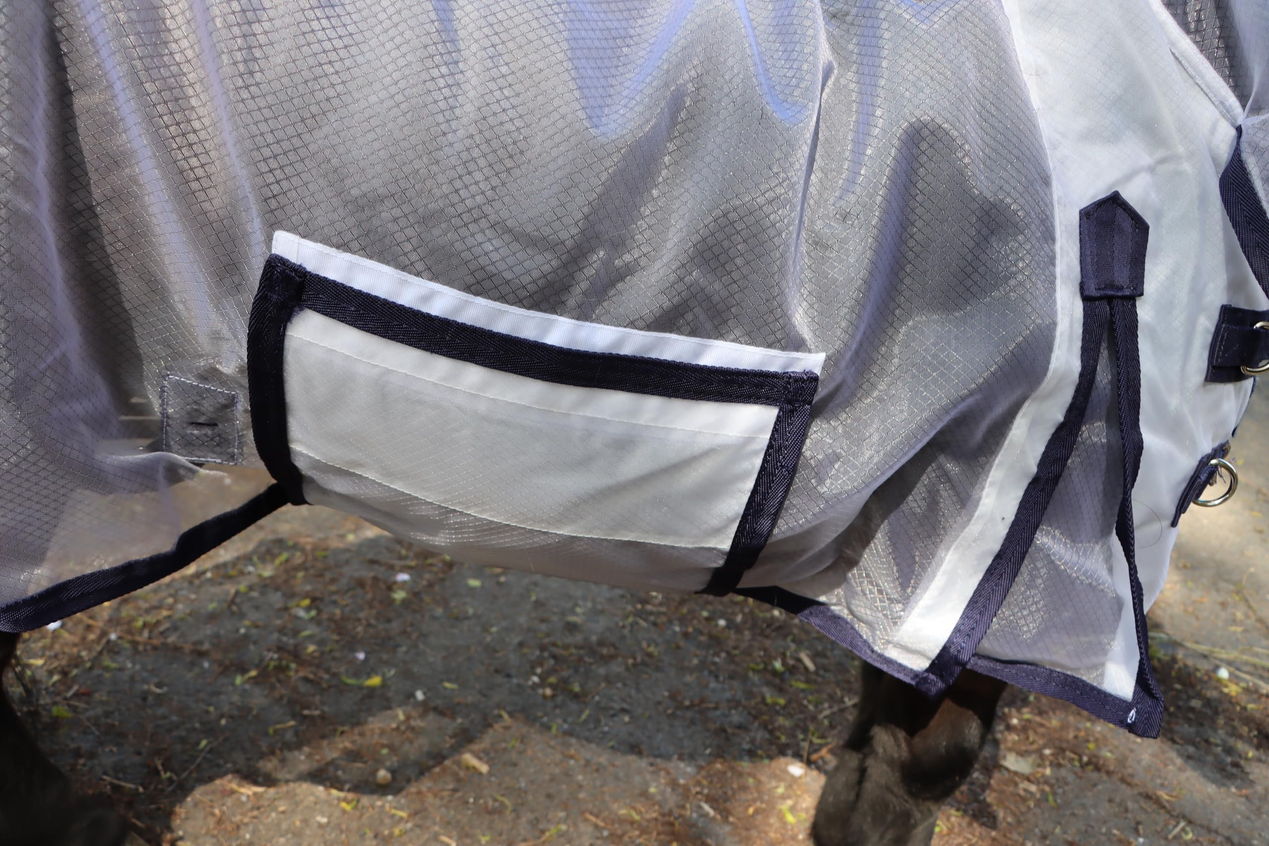 Ruggles Miniature Ultra Light Fly Rug Combo For Shetland Pony, Donkey, Section A And Miniature Horse | Tail Flap | Belly Band/Wrap | Excellent Protection From Flies And Bugs (3' 9 - View #7