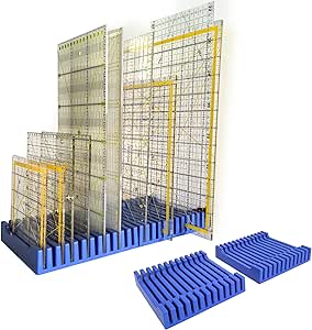 Amazon.com: Storage Rack for Quilting Rulers, 12 Slot Ruler Holder ...