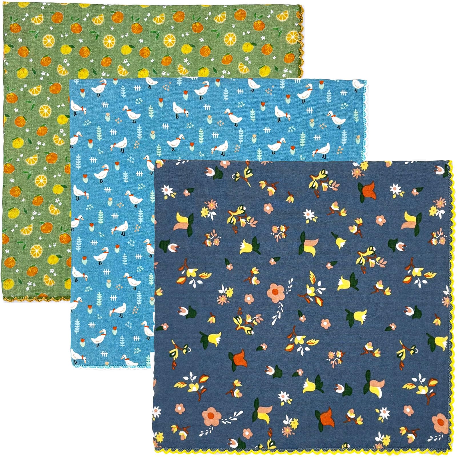 3 Pack Cotton Bandanas