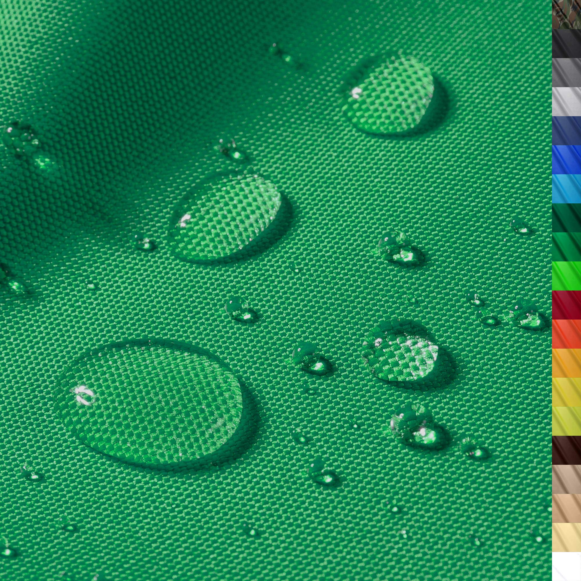 1buy3 "MONACO" Tejido de poliéster impermeable | 300cm x 160cm | Columna de agua 12.000 mm Color 15 | Azul | Tejido de poliéster 160cm de ancho por metro impermeable EXTERIOR — view 2