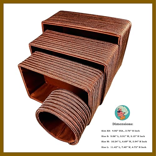 Miniatura 3 de Modern Granny Juego de 4 cajas de almacenamiento resistentes al agua hechas a mano, contenedores de almacenamiento, decoración del hogar, cubos