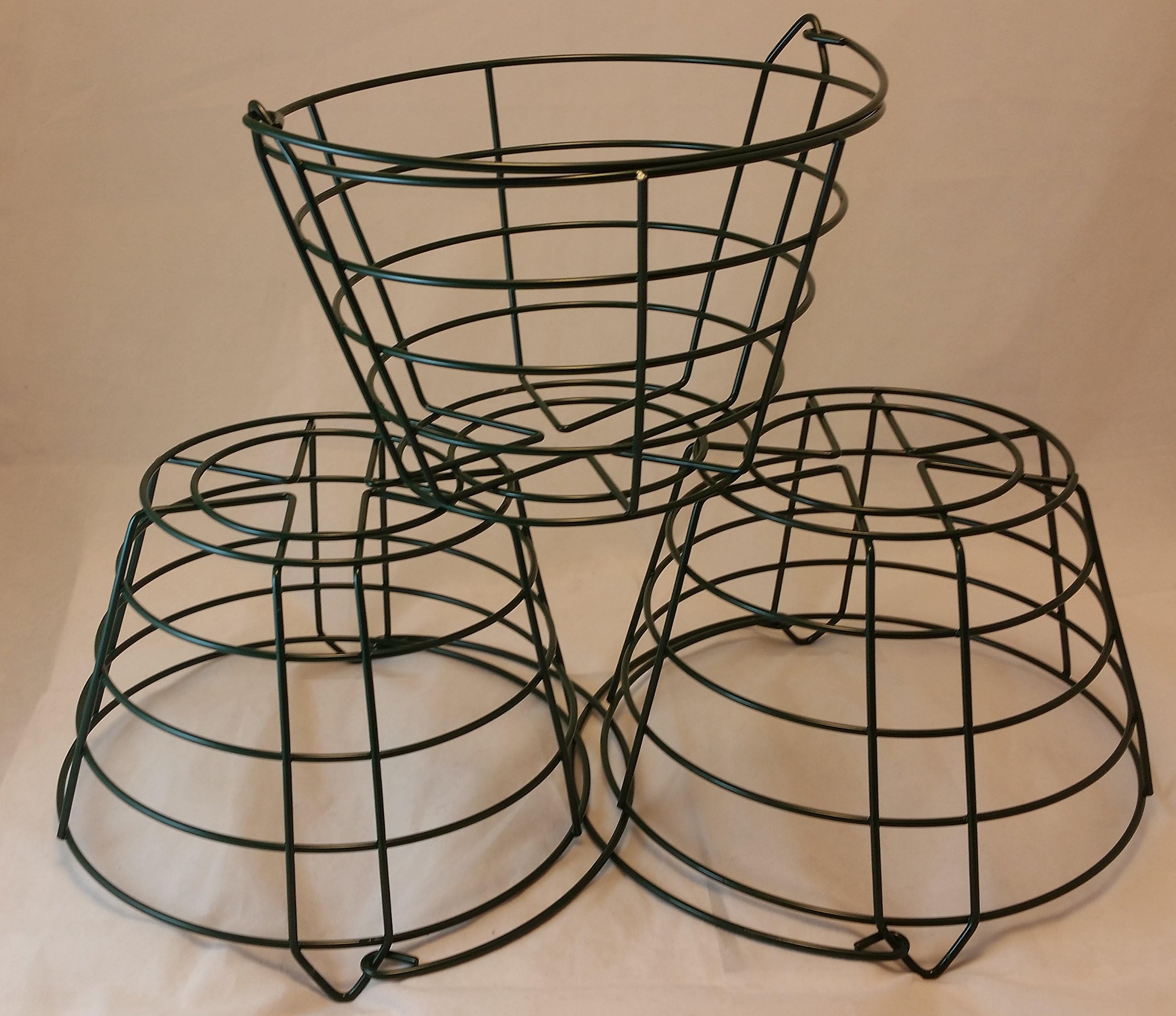 Green Wire Basket Small 3-Pack