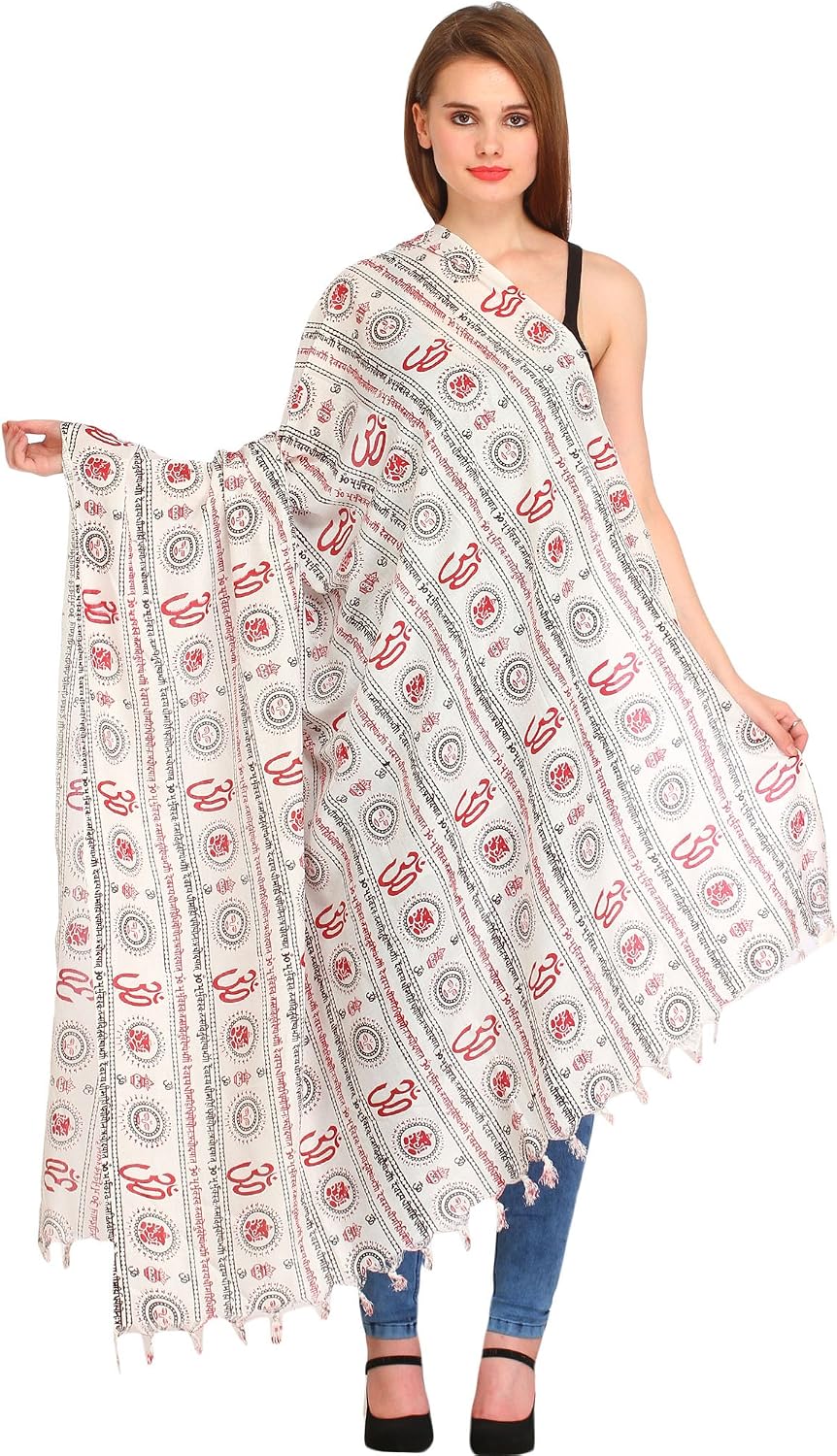 Exotic India Gayatri Mantra Prayer Shawl
