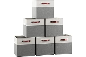 Better Homes & Gardens 13 x 13 Collapsible Fabric Storage Cubes (6-Pack)