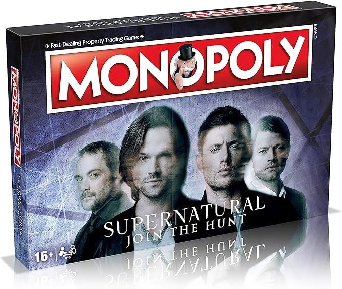 Supernatural is Returning 10 91mfdBF+ +L. AC SX679 Winning Moves Supernatural Monopoly Board Game, Join The Winchester Brothers Sam and Dean, Advance to Vampire and Werewolf and Trade Your Way to Success, for Ages 16 and up