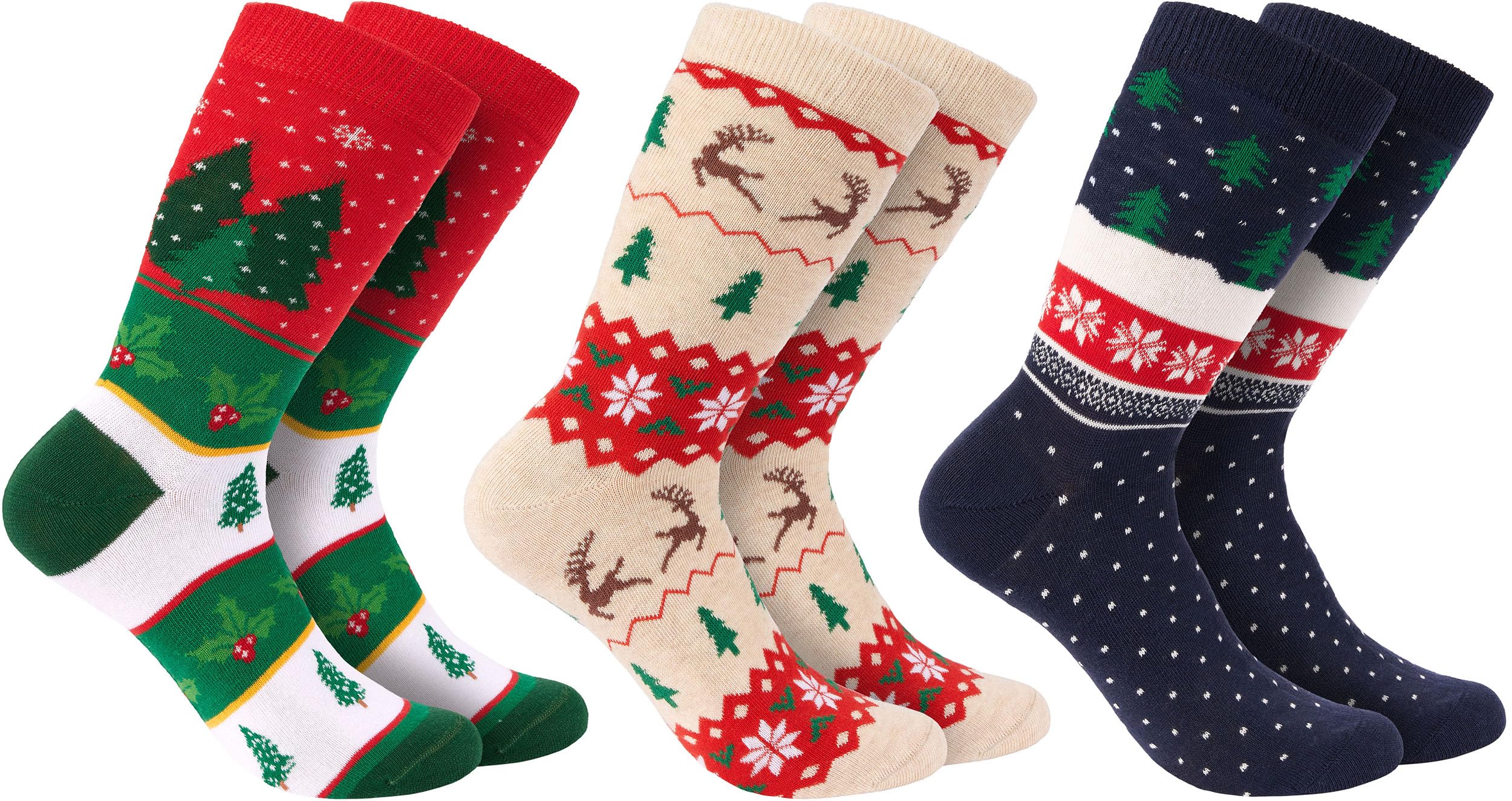 Lot De 5 Paires Chaussettes Noël Chiens Chats - Socquettes Coton Drôles Colorées Cadeau Original