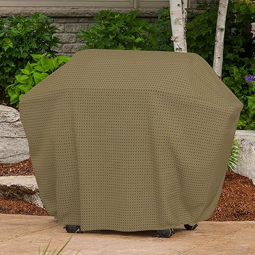 Miniatura 6 de Covers & all Funda para parrilla de barbacoa con elástico, 160 GSM Duro Pro tela transpirable no tejida, impermeable, resistente a los rayos UV,