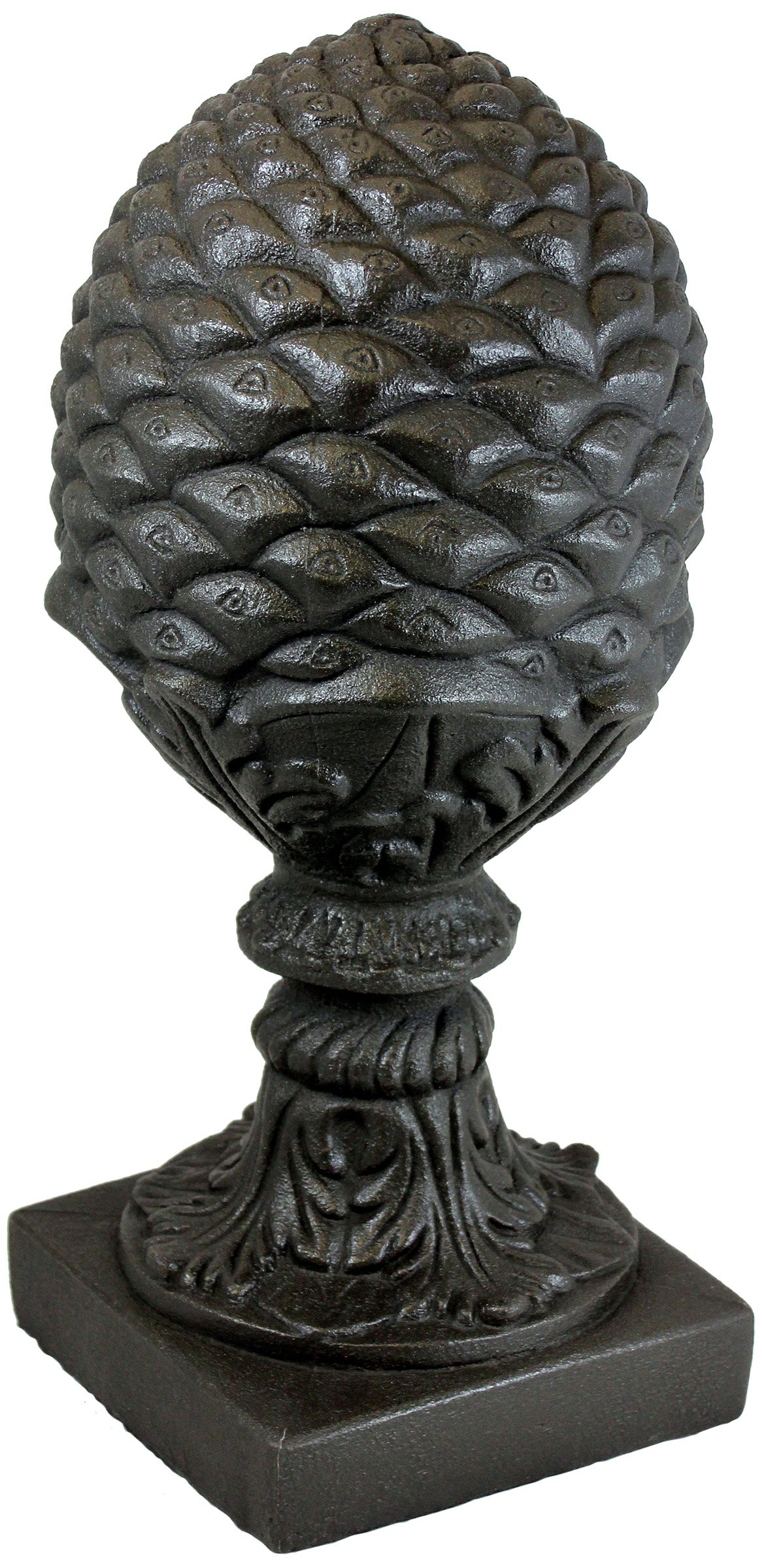 Emsco Group 92255 Ananas Heykeli – Doğal Görünüm – Reçineden Yapılmış – Hafif – 58,4 cm Yükseklik Bahçe, BRONZ