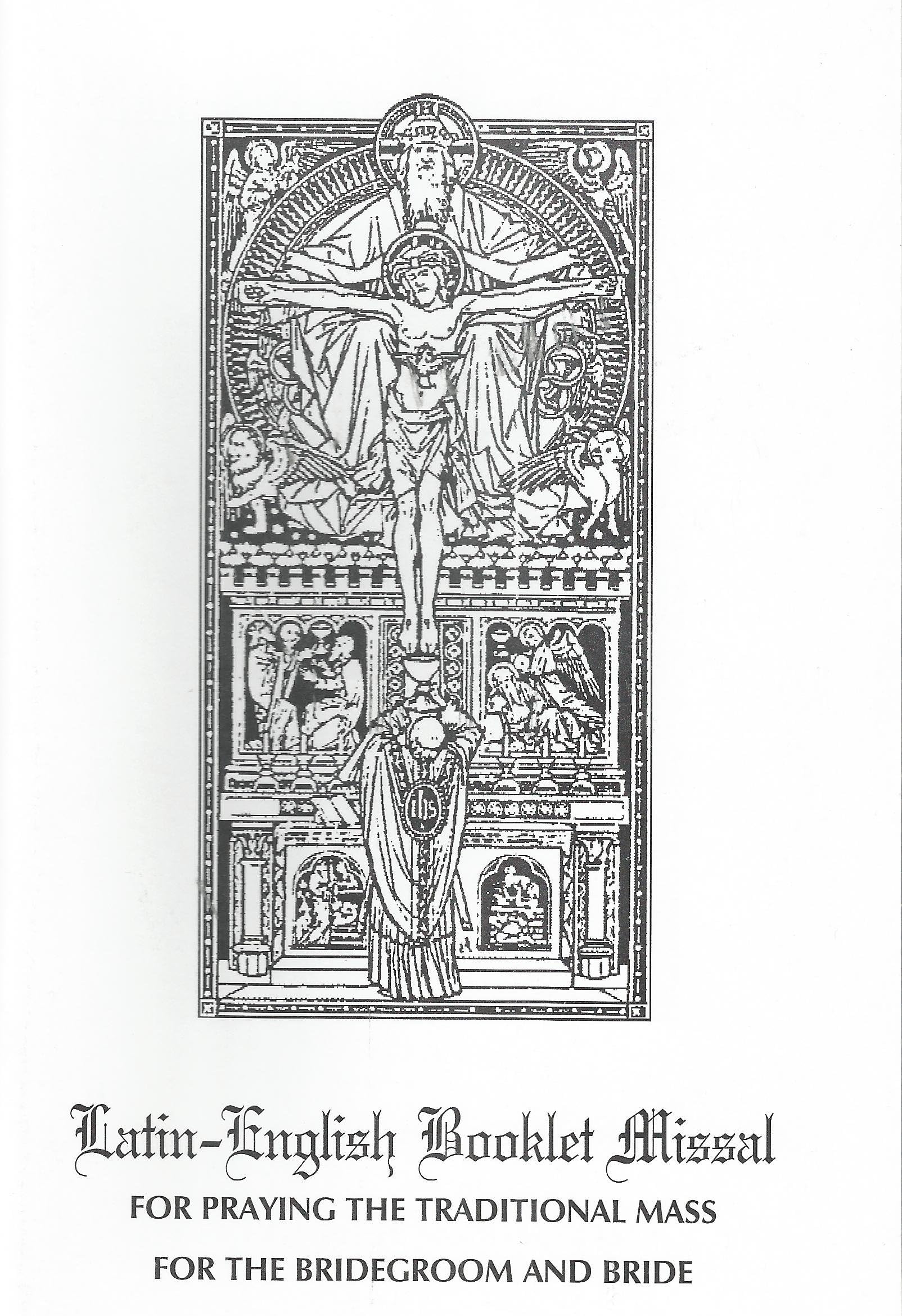 Latin-English Booklet Missal for Praying the Traditional Mass for the Bridegroom and Bride