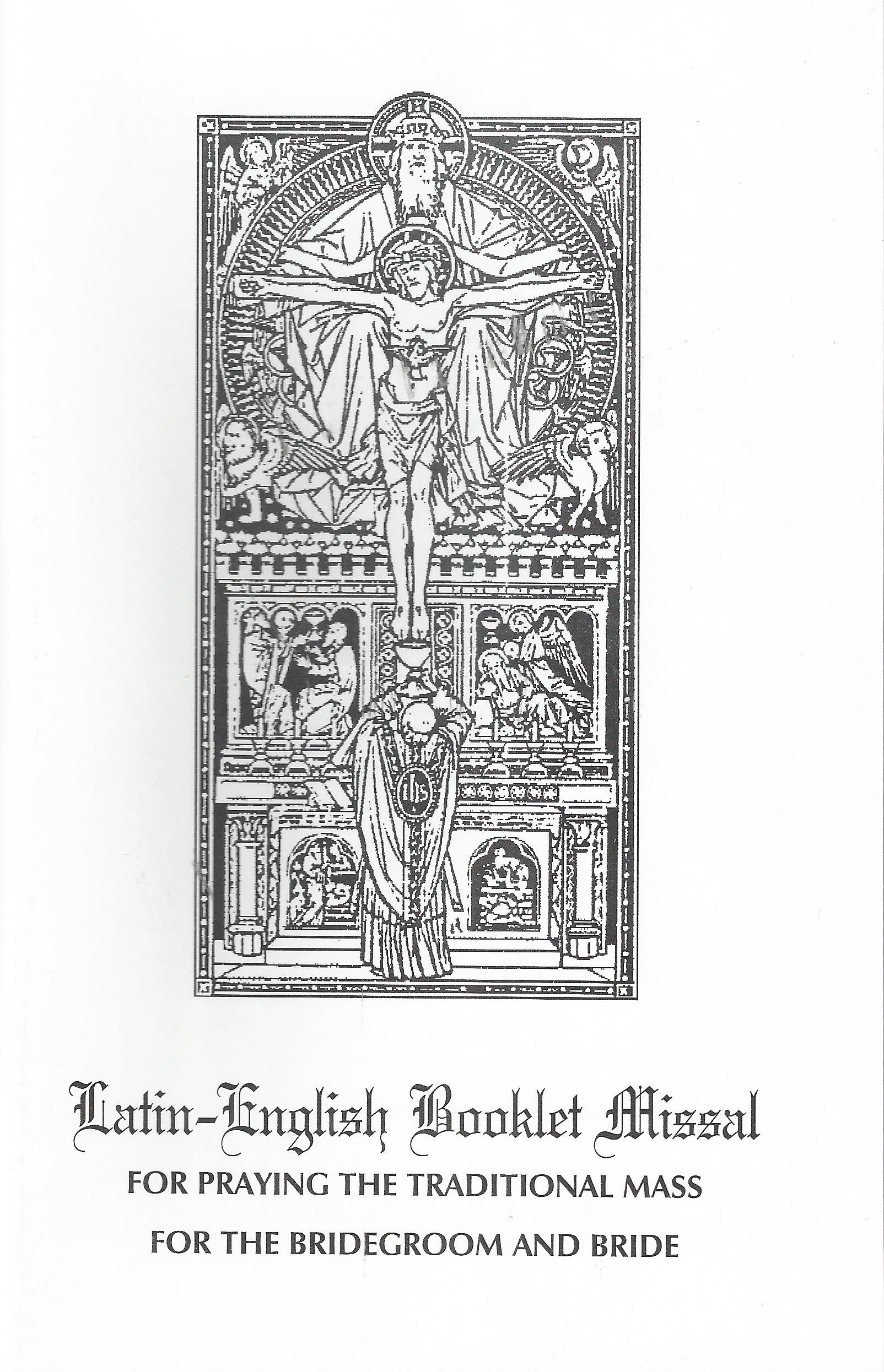 Latin-English Booklet Missal for Praying the Traditional Mass for the Bridegroom and Bride