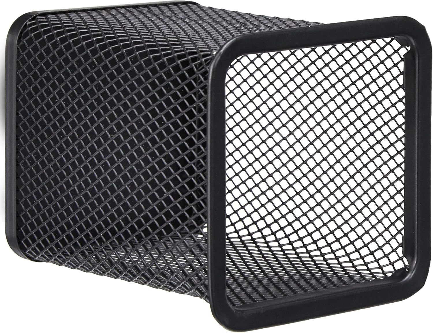 TTO Wire Metal Cube Pen Holder, Black BigaMart