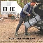 Outsunny 3-4 Person Camping Tent, Large Family Tent with Bedroom and Living Room, 3000mm Waterproof, Portable with Bag for Fishing Hiking Festival