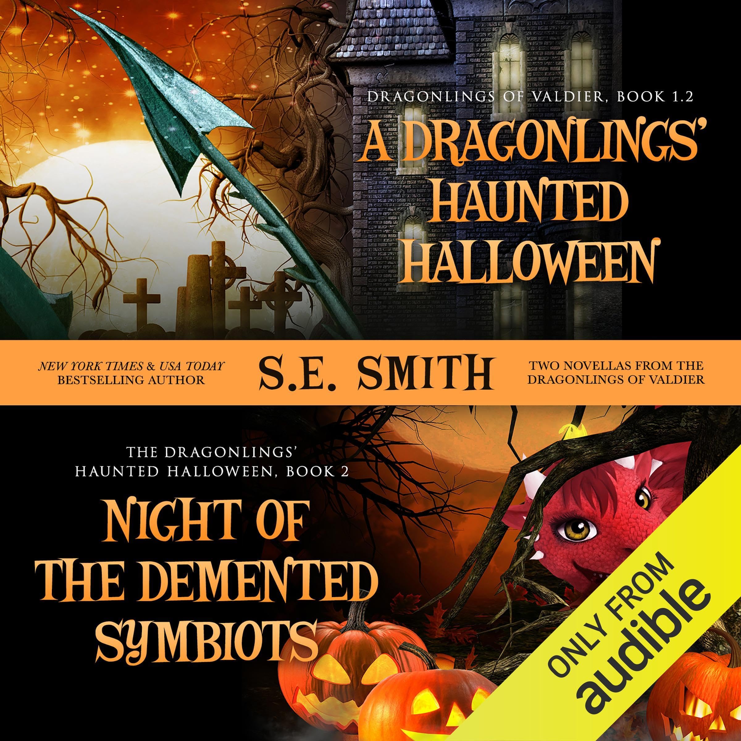 Cover art for A Dragonling's Haunted Halloween and Night of the Demented Symbiots