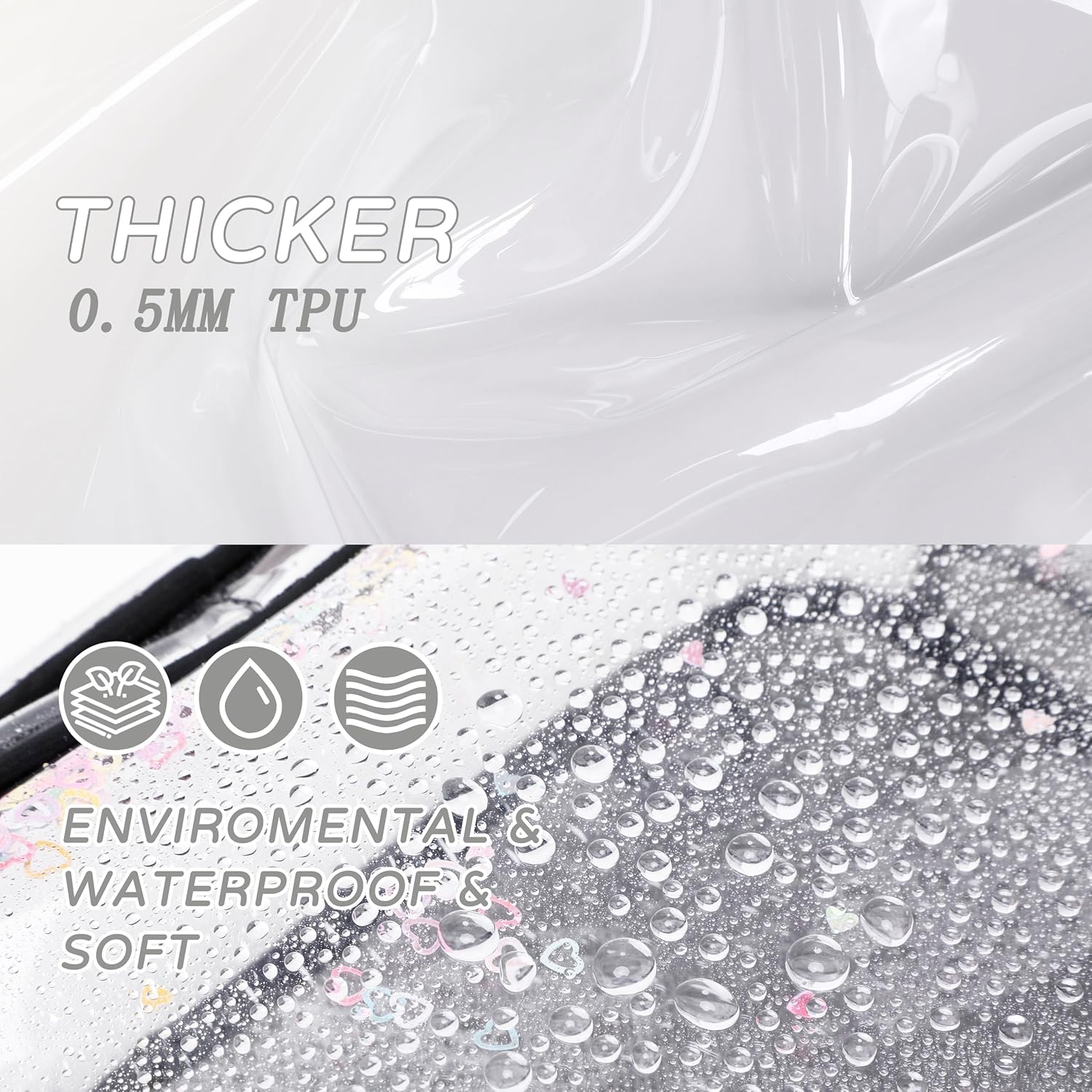 Clear Beach Bag Travel Tote Transparent Backpack for Women Girls Stadium Approved Crossbody Messenger Shoulder Handbag