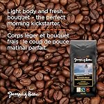 Jumping Bean Lighthouse Roast Fairtrade Organic Whole Bean Coffee, ECO2Roast, Premium Coffee, Made in Canada, Non-GMO, Light Roast, 454g