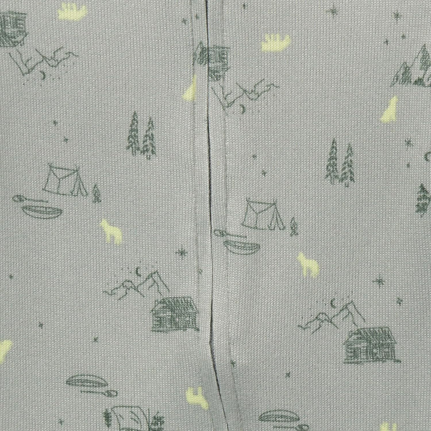 Modern Moments by Gerber unisex-baby Hacci Footless Pajamas - Image 4