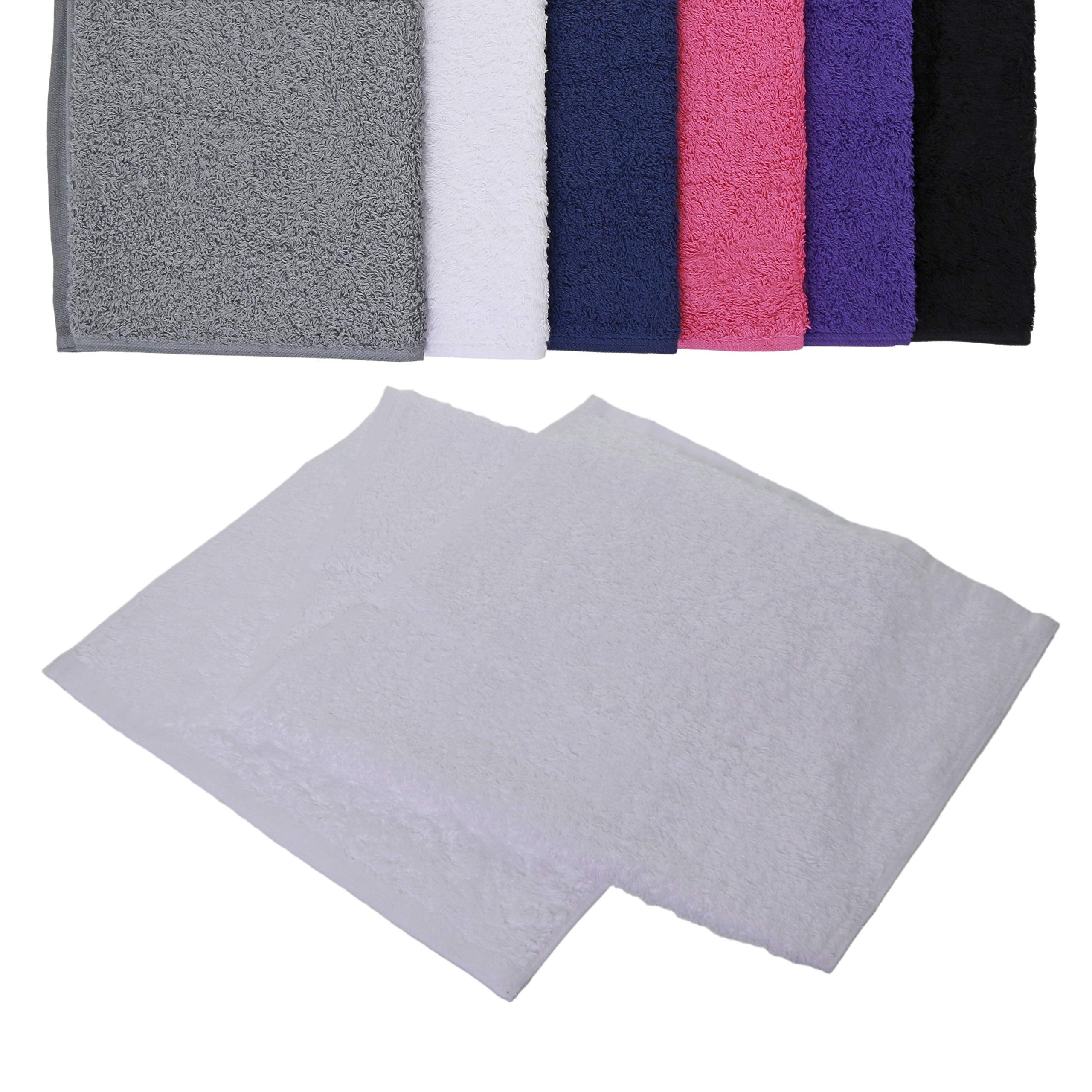 Aztex White 100% Cotton Deluxe Gym Towel, 30 X 90Cm