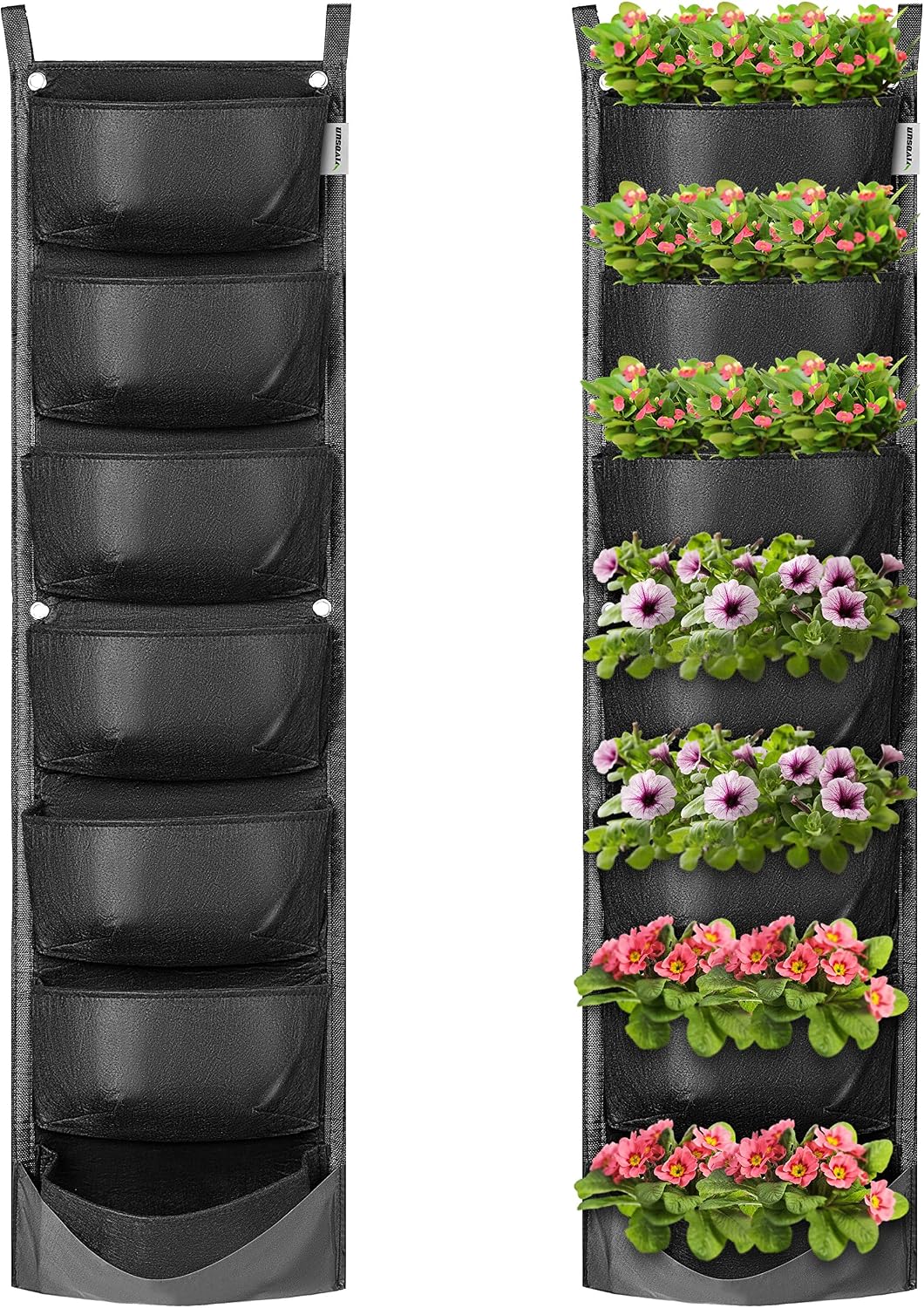 VIVOSUN 7 Pockets Vertical Wall Garden Planter Wall Mount Planter Pouch
