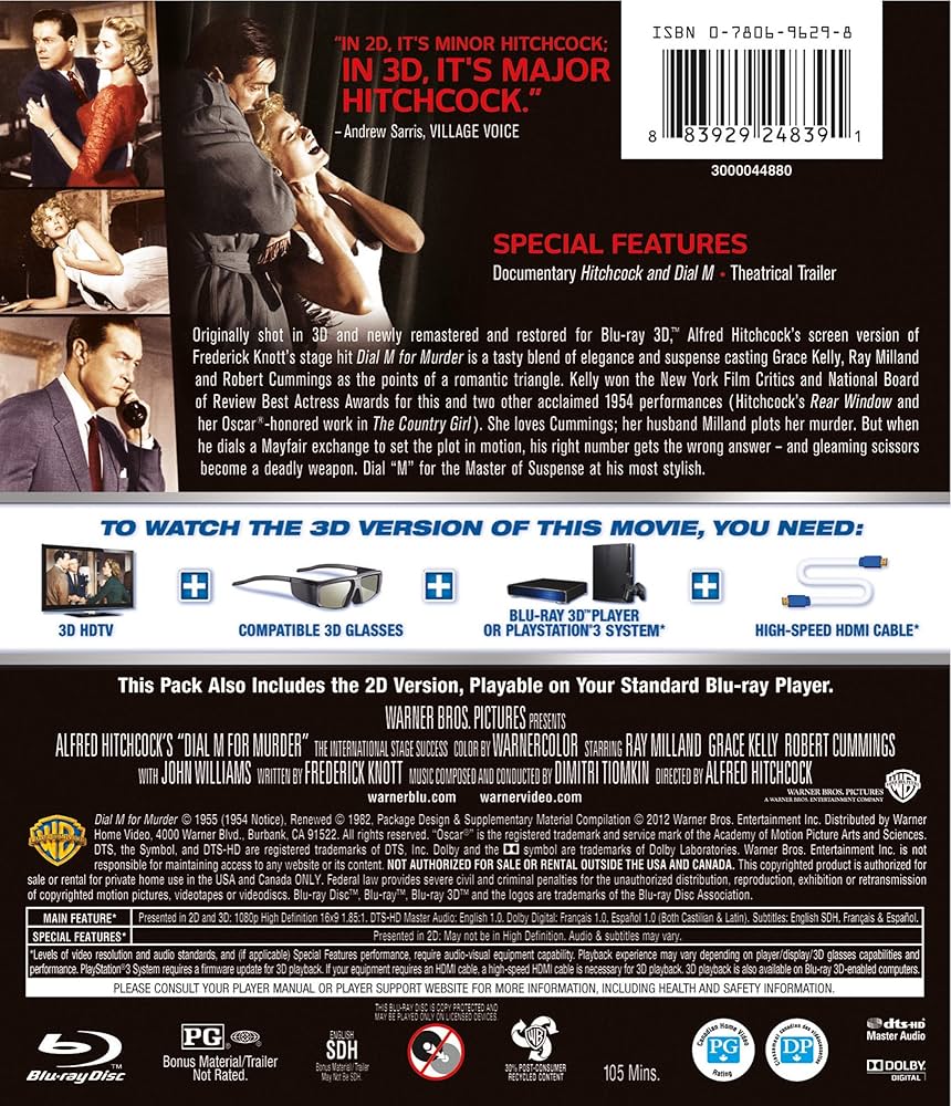 その他 Dial M for Murder [Blu-ray] [Import] Amazon.com: Alfred Hitchcock Collection: Dial M For Murder