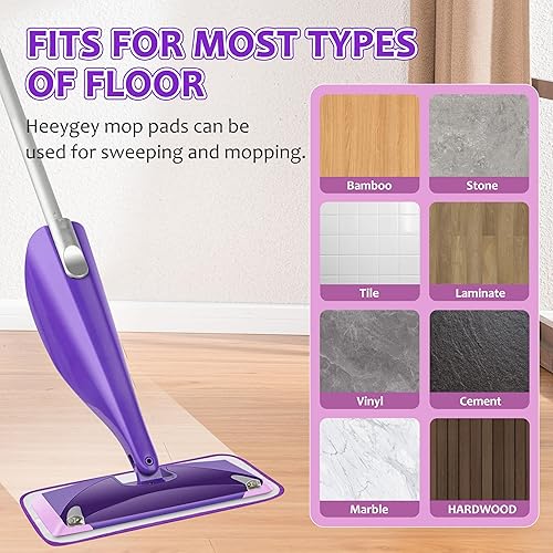 Miniatura 6 de Paquete de 3 almohadillas reutilizables para trapeador compatibles con trapeadores Swiffer Wet Jet, repuestos de almohadillas de chorro húmedo,