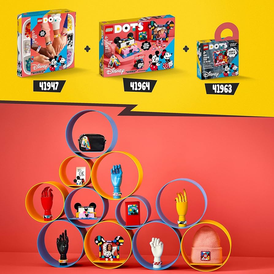 Amazon.com: Lego® DOTS Disney Mickey Mouse & Minnie Mouse Back-to