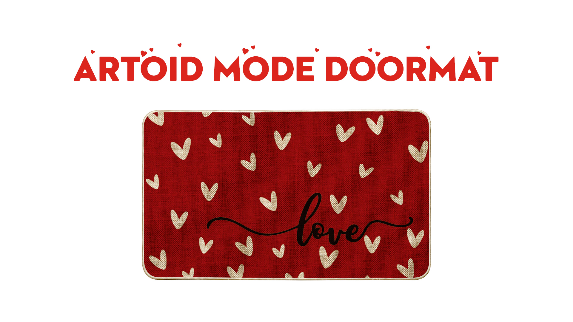 Amazon.com: Artoid Mode Red Love Valentine's Welcome Decorative