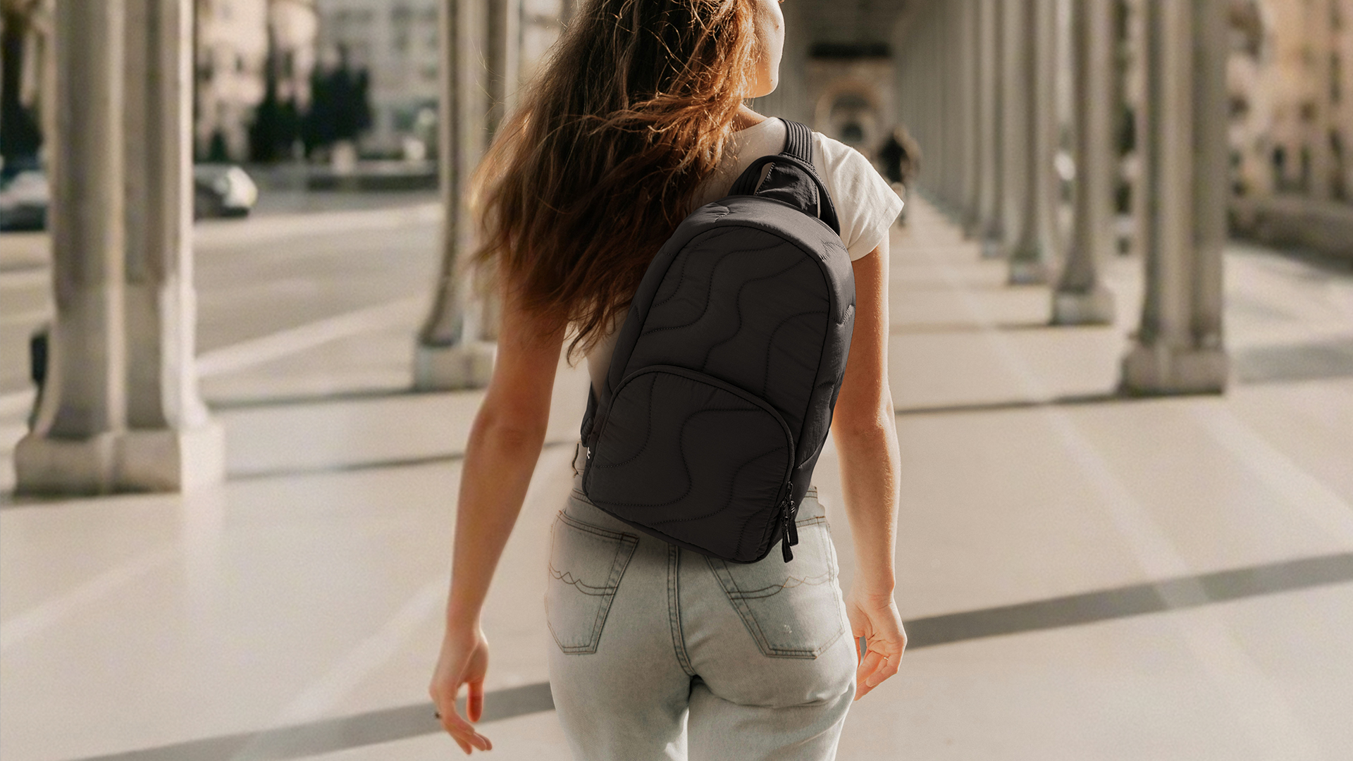 Amazon.com | tomtoc 10L Crossbody Sling Bag Backpack for  display picture 1