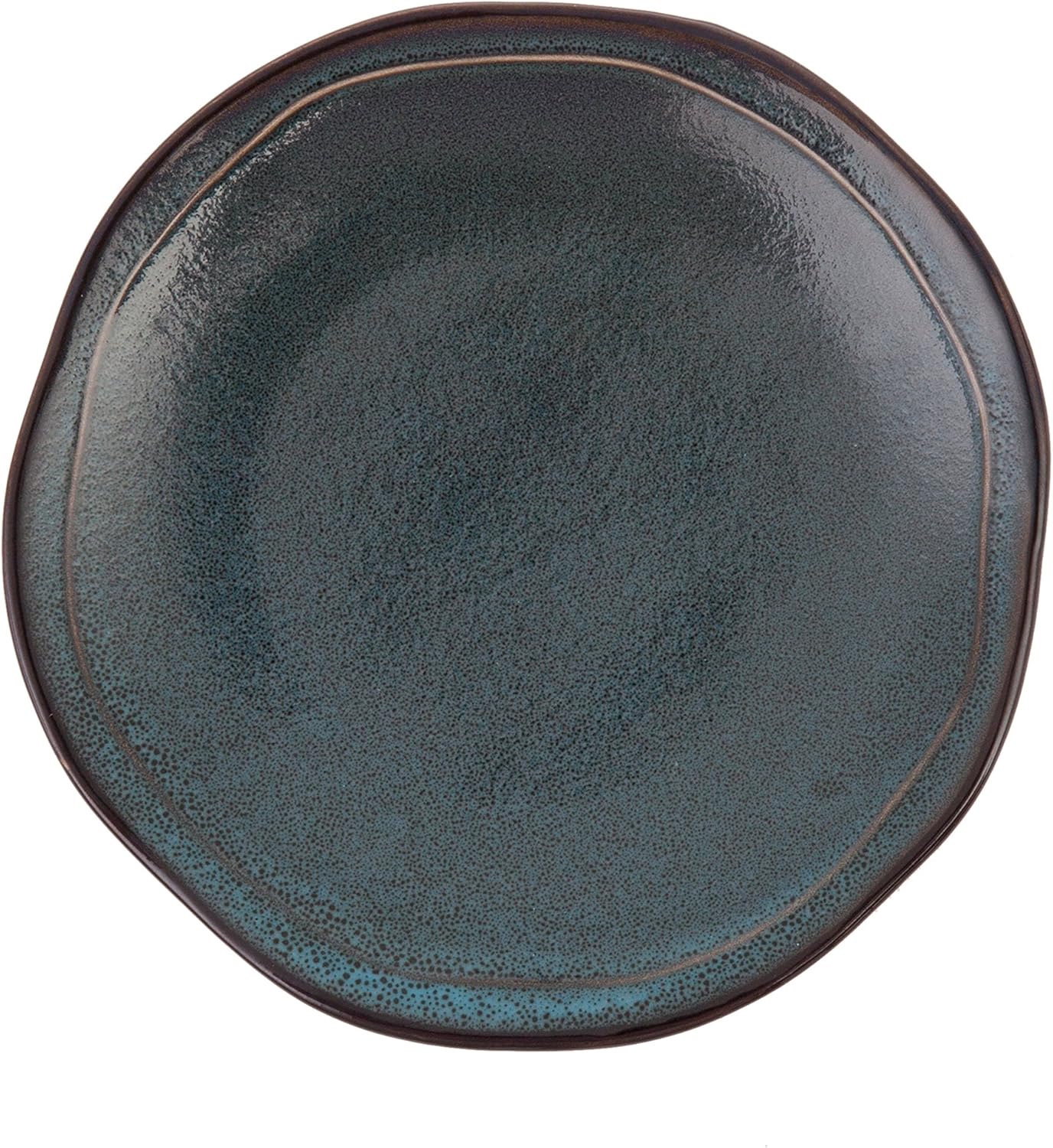 D&V Ston Porcelain Dinnerware Dinner Plate, 10-Inch, Set of 6 (Twilight)