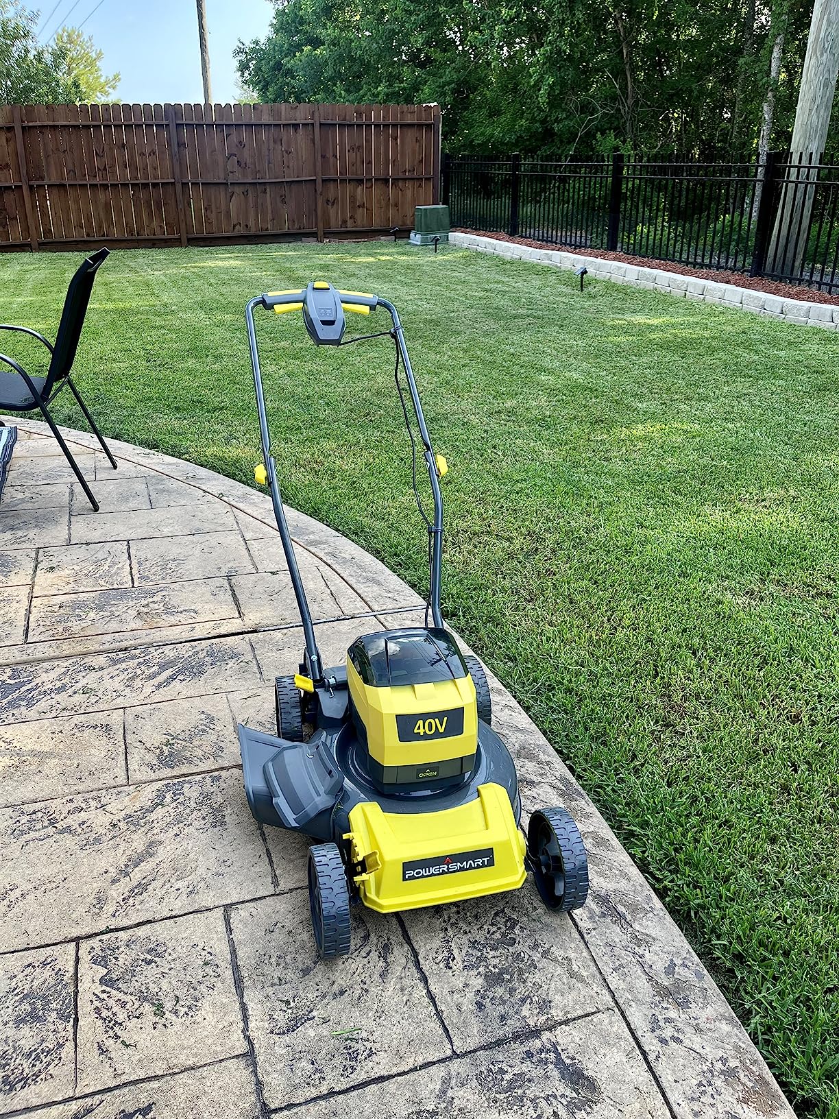 42/mo Finance PowerSmart 40V MAX 17Inch Cordless Lawn Mower