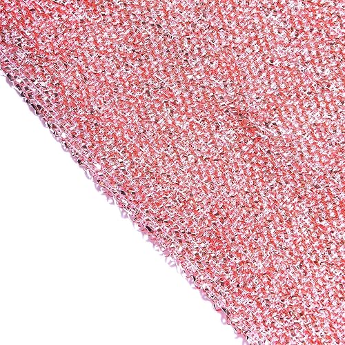 Miniatura 9 de Efavormart - Cubierta de telón de fondo de arco abierto de 7 pies, color oro rosa brillante, de elastano, con doble cara en forma de U, para arco de