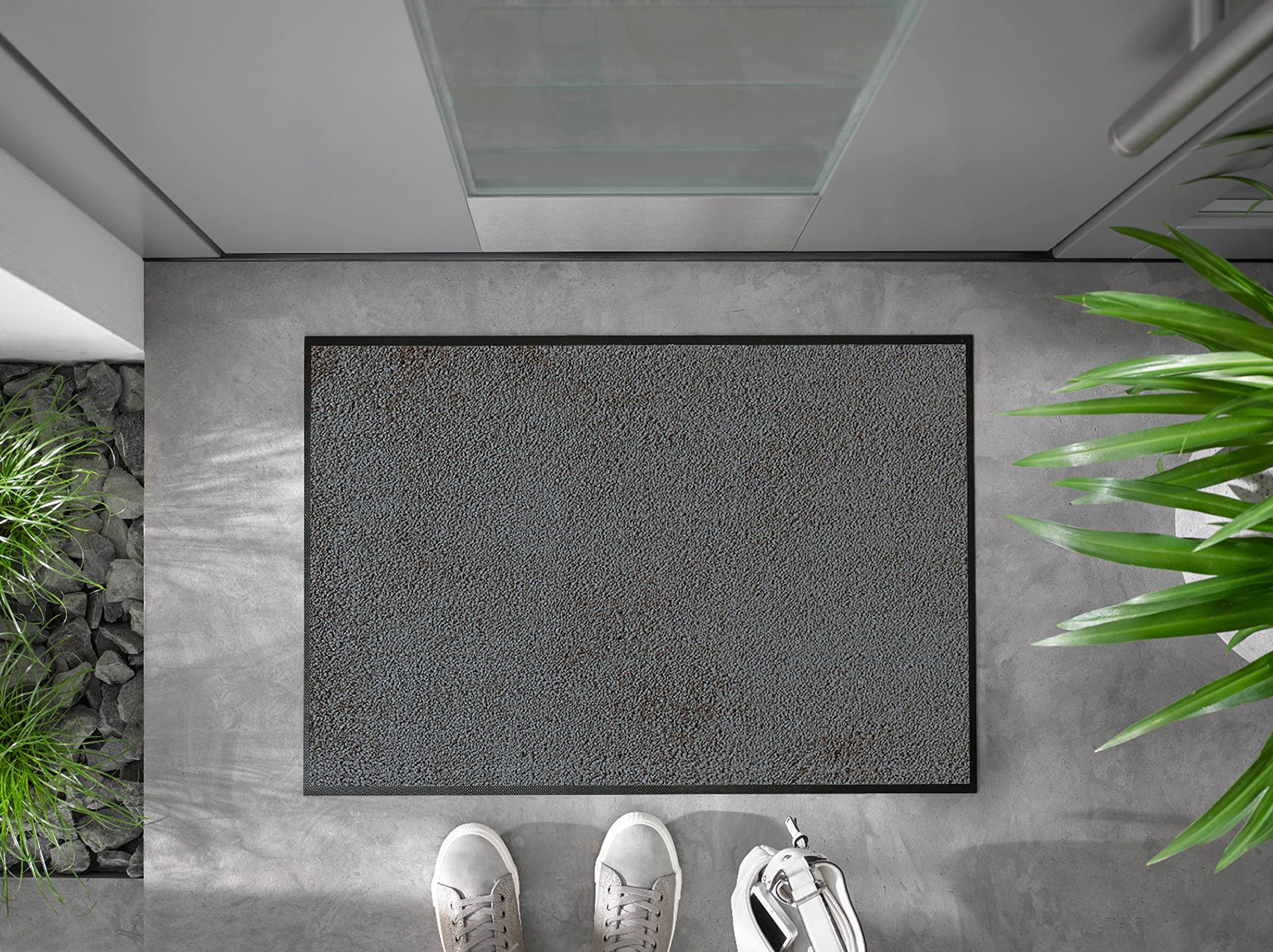 Wash + dry Doormat Anthracite (Smokey Mount) / Grey, 60x90 cm, inside and outside, washable, 60 x 90 cm (Rectangular) - Image 3